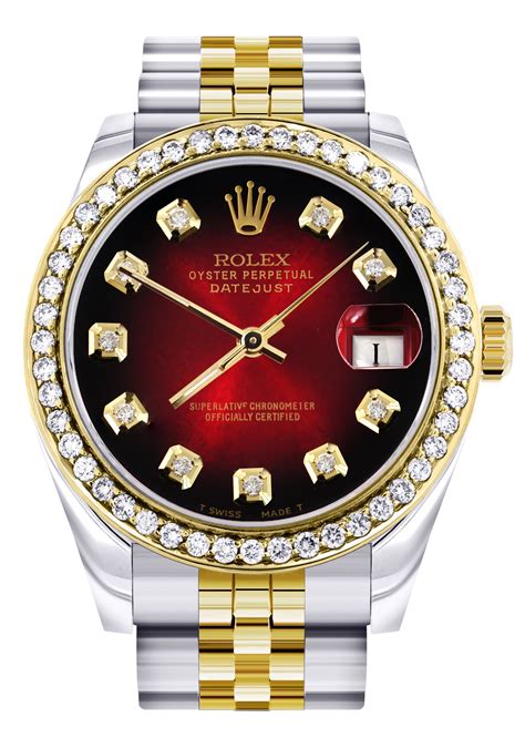 red and gold diamond rolex|rolex full diamond prix.